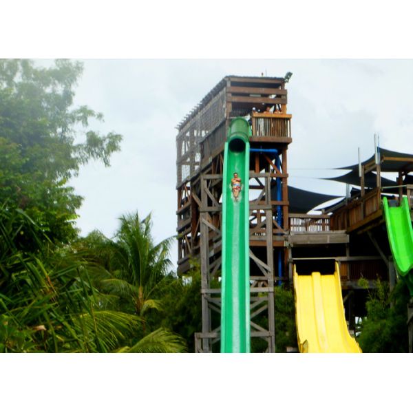 Crazy Free Fall High Speed Slide For Theme Park Adult Rider / Water Sports Equipment