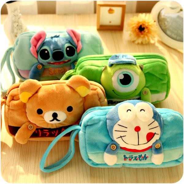 Frozen Olaf Cartoon Plush Pencil Pouch , Animal Zipper Pencil Pouch