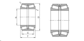 Double Row 511991 Tapered Roller Bearing 300*500*205 mm G20cr2Ni4A Material