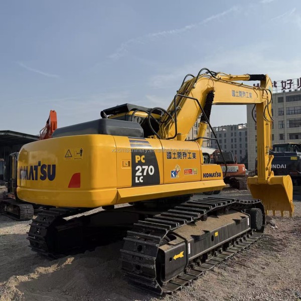Good Condition Komatsu PC270LC 27Ton Crawler Hydraulic Low Hours Used Excavator for Heavy Construction in Stock