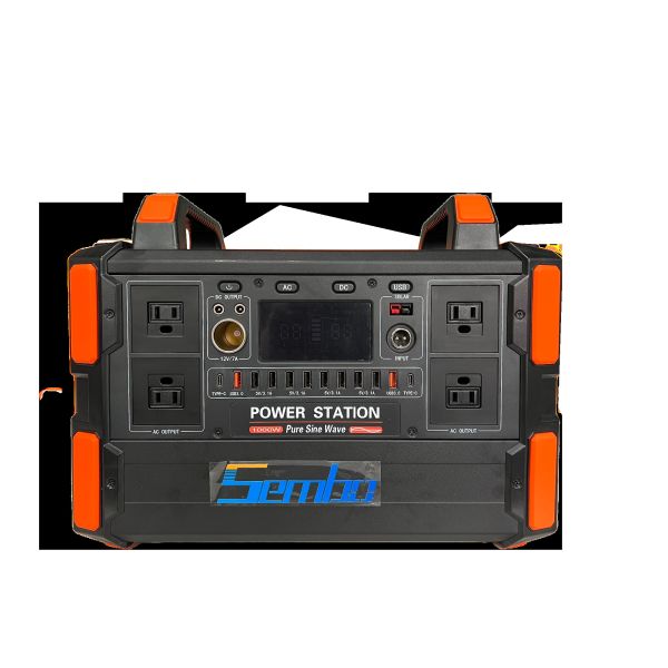 1000W 1048Wh Energy Storage Power Source with Lithium Iron Phosphate Battery and Sine Wave Output