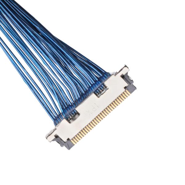 lvds 15 pin connector cable High Data Rate Transfer Micro Coax LVDS LCD Cable 20345-015T-32R