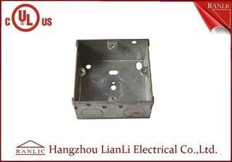 75MM*75MM Steel Electrical Gang Box 20m 25mm Holes With Brass Terminal