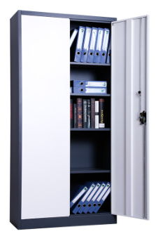 Double Door Steel Filing Cabinet Solutions Electrostatic Powder Coating