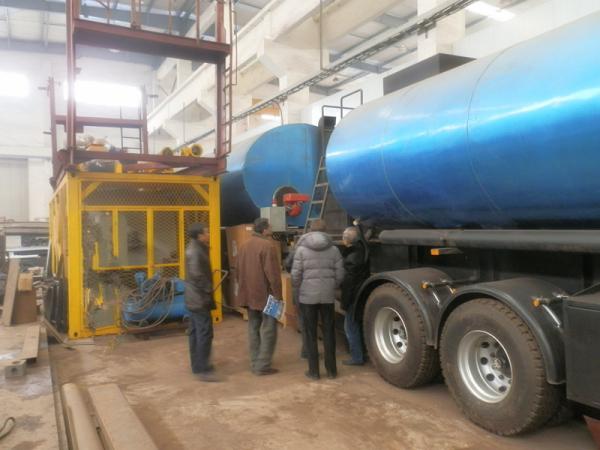 Short Distance Bitumen Transport Tanker Simple Type Burner Direct Heating