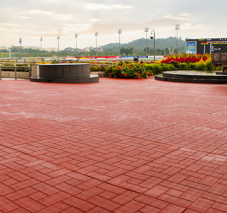 Sun-Resistant & Eco-Friendly Outdoor Rubber Flooring Tiles - Suitable for Playgrounds, Parks, Schools
