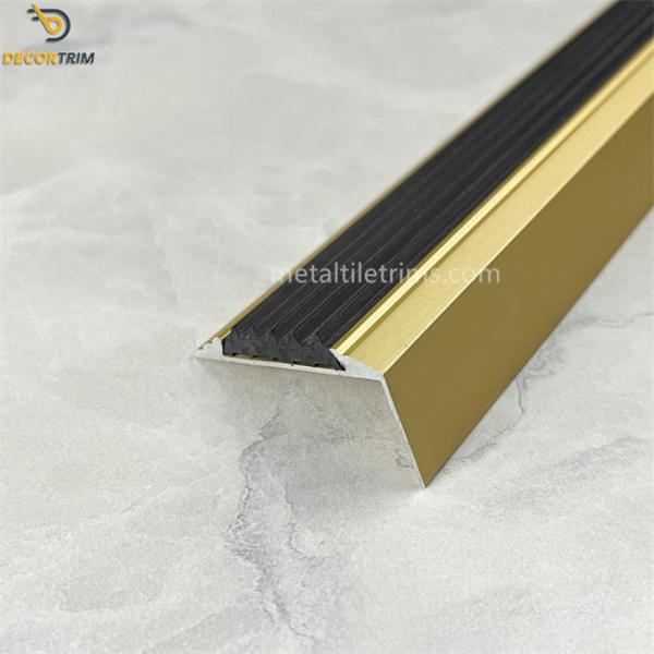  Tile Trim L Shaped Stair Nosing Tile Trim White / Gold Bullnose Trim
