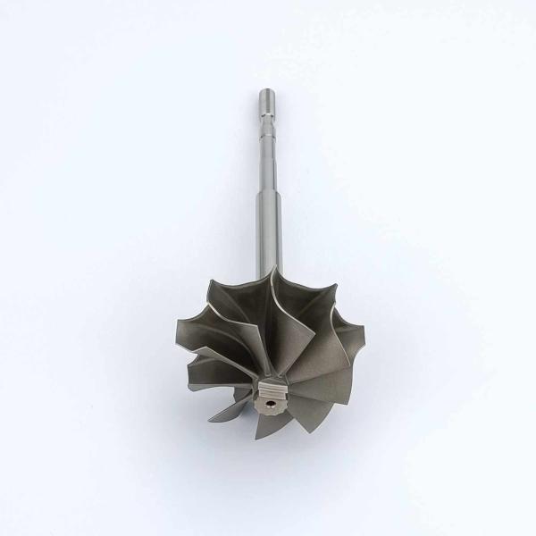 MS-TECH Turbo K26/K27 Tourbine Arbre de roue Ind 64,4 mm Exd 54,55 mm Lames 9 longueur 145,5 mm