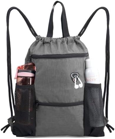 BEEGREEN DRAWSTRING-BACKPACK-GYM-BAG, LARGE SPORTS BAG, STRING BACKPACK CINCH SACK FOR MEN AND WOMEN RED