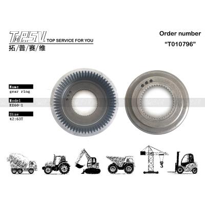 EX60-1 Excavator Travel Spur Ring Gear 2023132 With Easy Gear Meshing