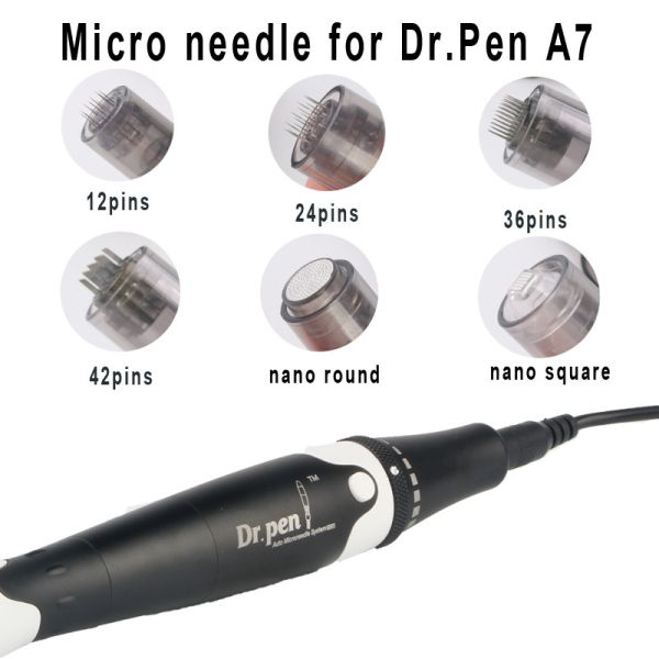 Dr.pen A7 Cartridge Nano Needle Dermapen Microneedle Cartridge Grey Bayonet Microneedling Cartridges