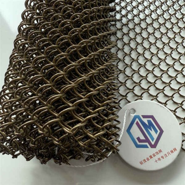 1.0 mm de alambre Dia acero inoxidable enrollados cortinas de malla para la tecnología de bobina de larga duración