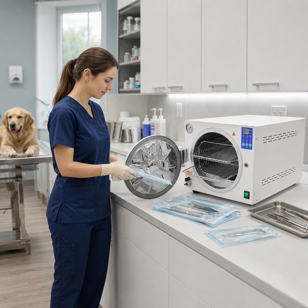 18L 23L Digital Tabletop Steam Sterilizer Autoclave for Dental Clinic Laboratory Medical Instrument Sterilization 121°C 134°C