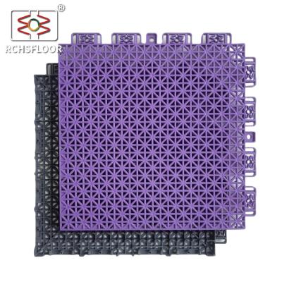 25*25cm Outdoor Backyard Court Tiles PP Polypropylene Basketball Court