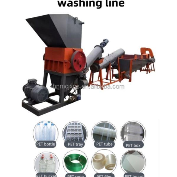 Pet Plastic Bottles Crushing Washing Recycling Washing Line for Pet Label Removing