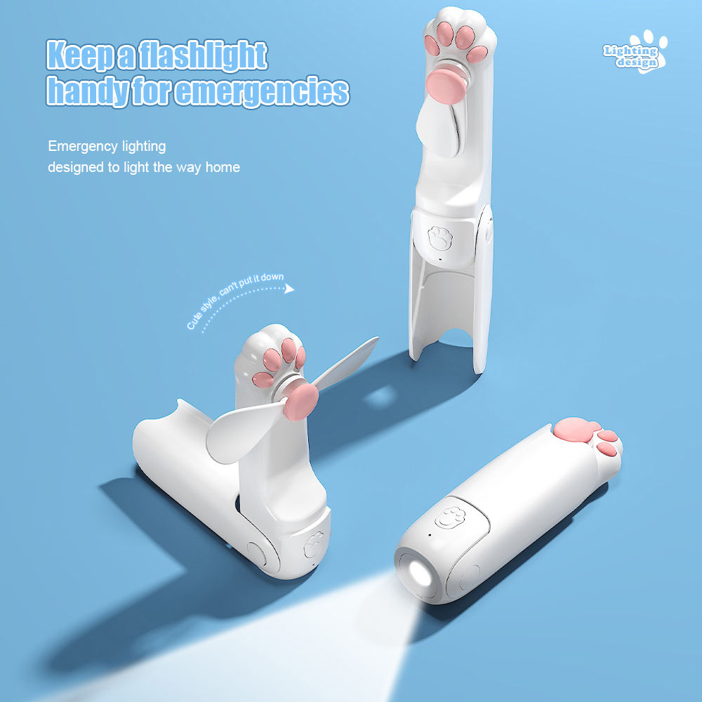 Electric Folding Small Handheld Rechargeable Battery Usb Handy Pocket Foldable Mini Portable Fans