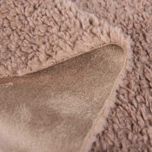 100% Polyester Sherpa Fleece Teddy Bonded Suede Knitted Fabric for Garment Making