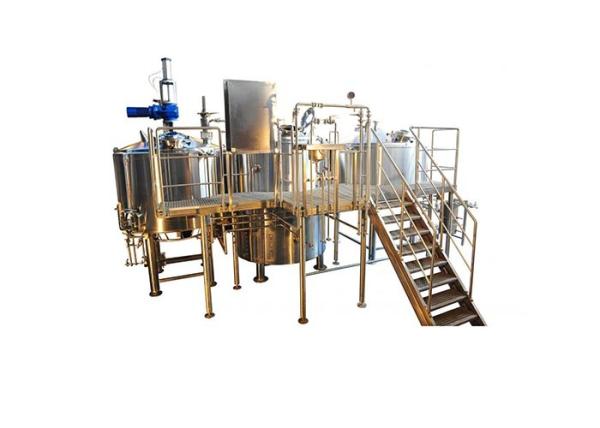 Customized 4 Vessel Brewhouse Stainless Steel Material 316 For Various Beer Brewery