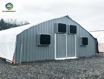 Plastique à couche unique Écran d'éteinte Serre Champignons Serre Bonne ventilation