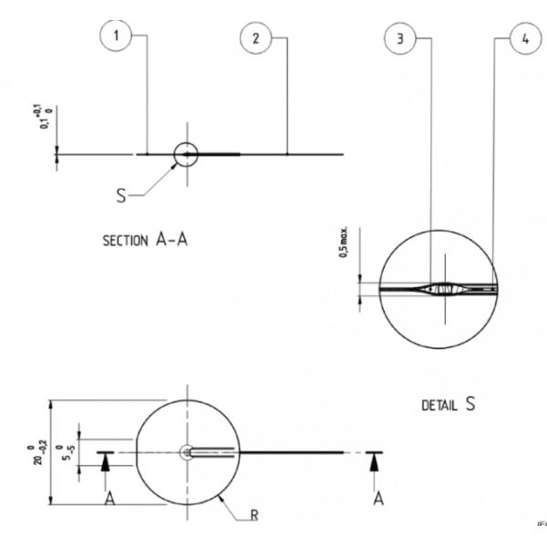 Вариант 3-Figure 49 WPC алюминиевой фольги IEC 62368 состояния CDV определил объекты металла