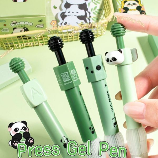 Creative Panda Rotating Gel Pen 0.5mm ST Tips Soft Grip Neutral Pen