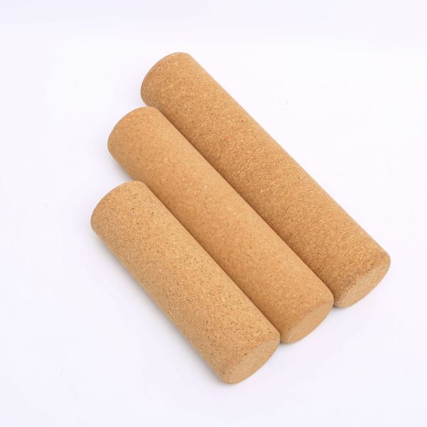 High Density Custom Massage Cork Yoga Roller Cork Fitness Sets