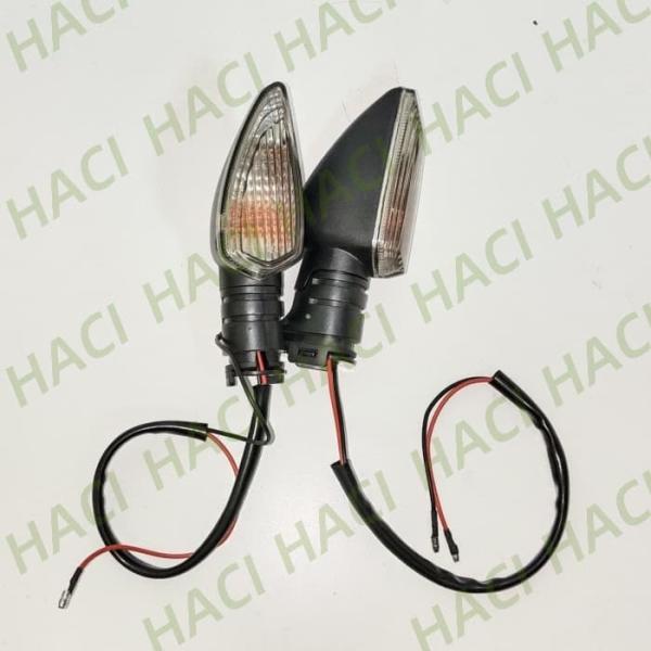 Motorcycle Blinker Universal Double Sides LED Indicators Black