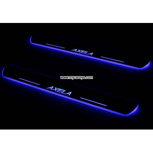 Mazda 3 Axela custom car door welcome LED lights auto light sill pedal