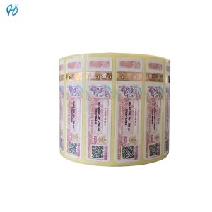 Custom Holographic Security Stickers Offset Printed Permanent Adhesive Glossy