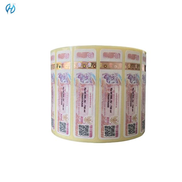 Custom Order Tax Stamps with Security Foil for Anti Counterfeiting and Detailed Inkjet Printing