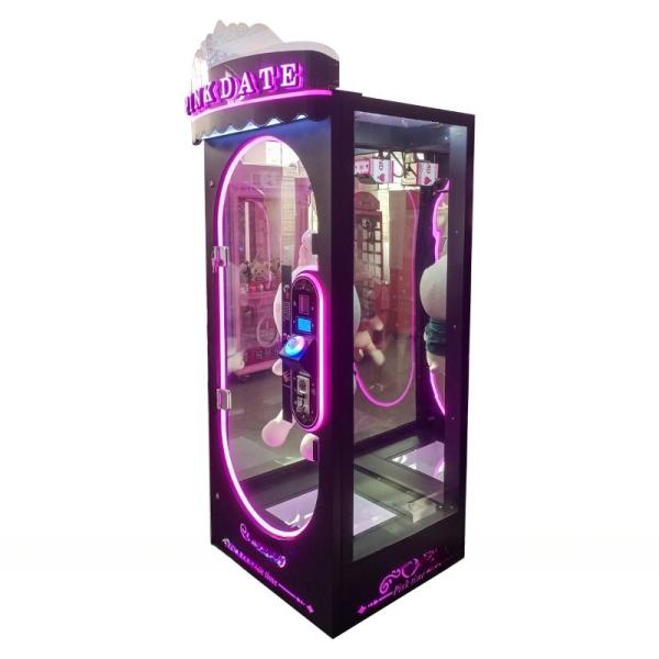 Commercial verre transparent cadeau prix jouets garrot fourrés grue machine d'arcade pour le centre commercial