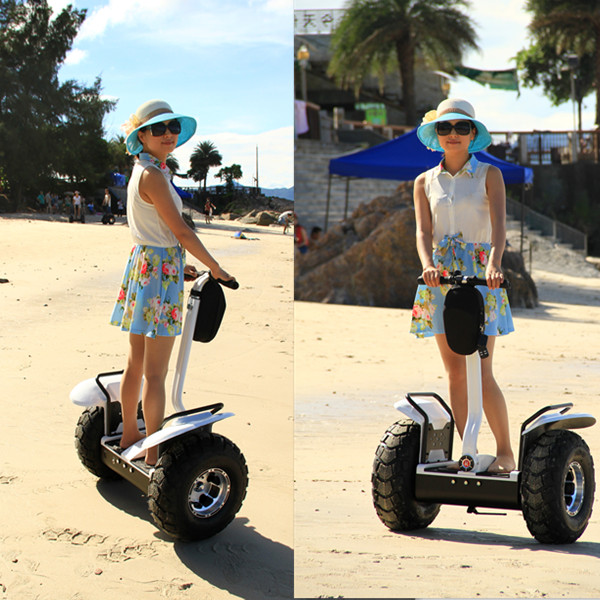 Outdoor Black Self Balancing Scooters Free Standing CE Certification 36 Voltage