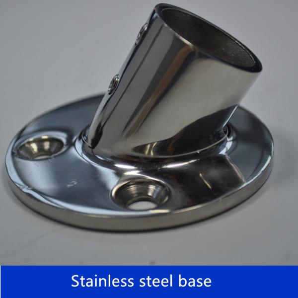 Boat Hand Rail Fitting-30 Degree Round Base,Marine Stainless Steel