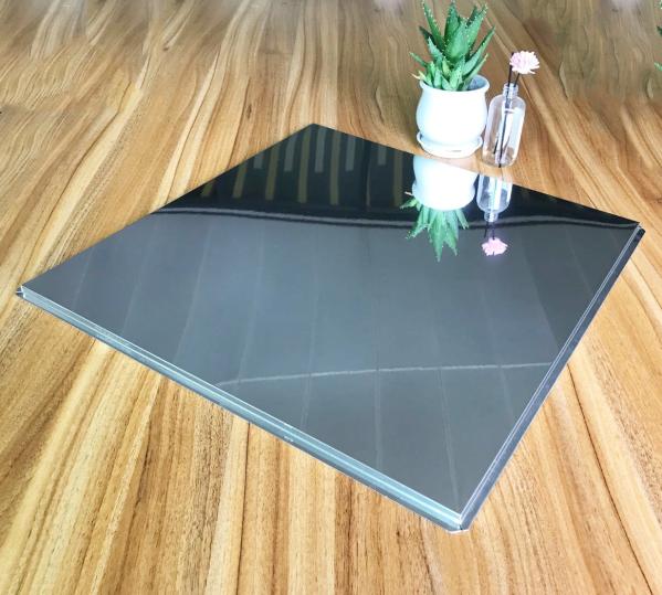 Decorative Mirror Finish Reflective Ceiling Tiles 595x595mm Aluminum
