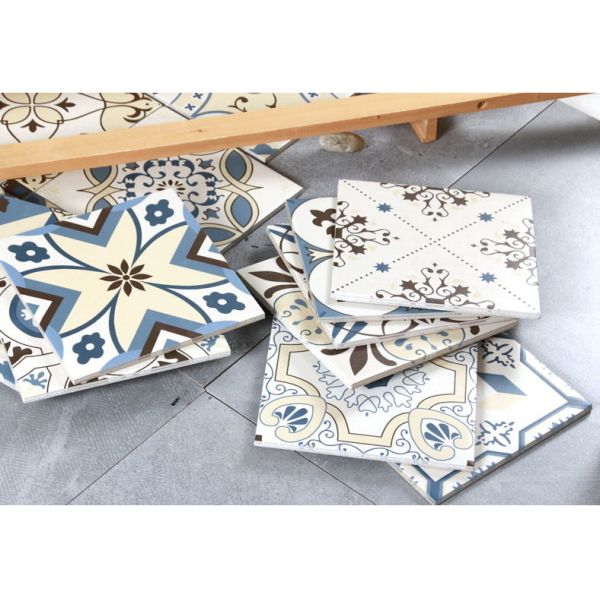 Mirada de cerámica del mármol de la baldosa de la cocina del estampado de flores 200*200m m