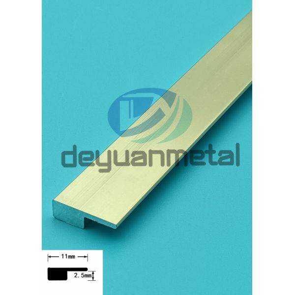 удерживание края украшения плитки потолка панели стены 6463 алюминиевое t профилей 2.5mm защитное