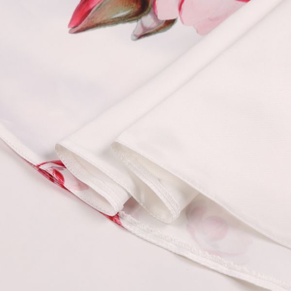 Summer Children's Clothing Children'S Retro Print Bow Puffy Dress