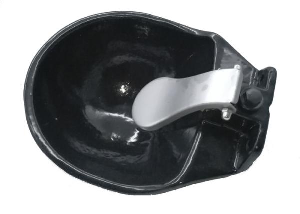 Diary Durable Cow Horse Cattle Water Bowls Black Enamelled Surface