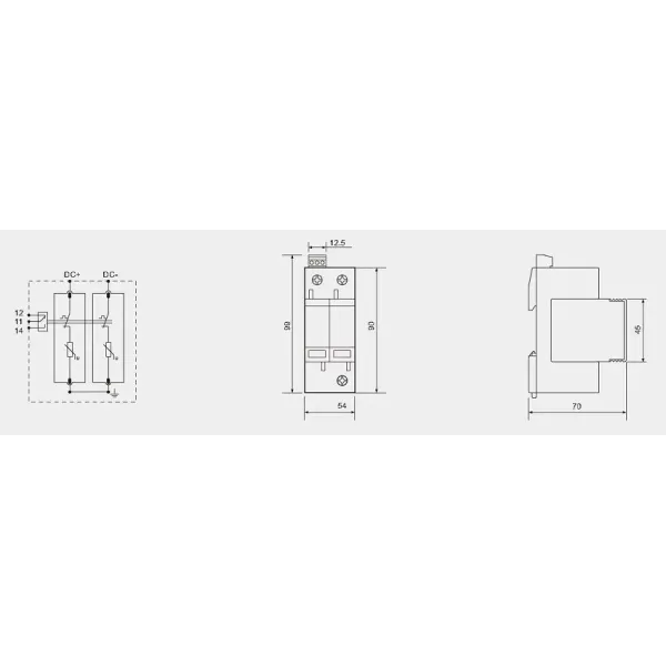 BRPV2-600 2 Mod 600V фотоэлектрический фотоэлектрический Spd DC защитное устройство от перенапряжения солнечное spd dc 600v pv перенапряжение блокировщик солнечное подавление напряжения