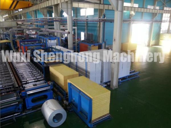 PU Sandwich Panel Production Line Electrical / Hydraulic Controlling