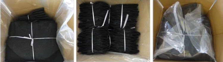 Белая черная пластмасса растет сумки питомника сумки с отверстиями