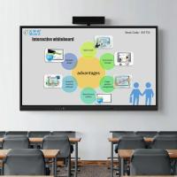 65 Inch Interactive Flat Panel Display Touch Screen Monitor with Updated AI Function for Smart Classroom