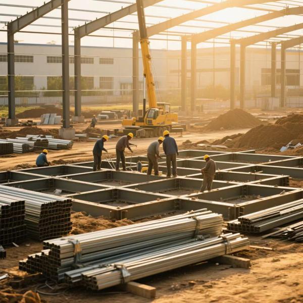 ISO Steel Structure Workshop EPS Panel Prefabricated Steel Structure H Shaped
