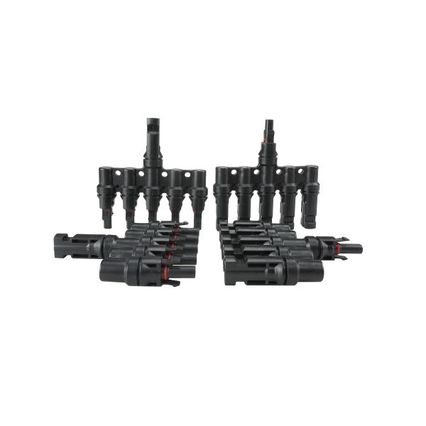 1 Male To 5 Female And 1 Female To 5 Male T Branch Connectors Cable Coupler