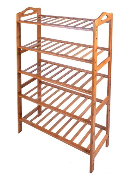 Floor Standing Bamboo Home Furniture Bamboo Wood Vertical Shoe Storage Rack