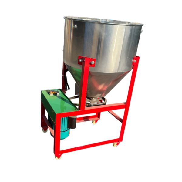 SS Grain Feed Mixer 300 - 500kg/h Livestock Feed Blending Machine
