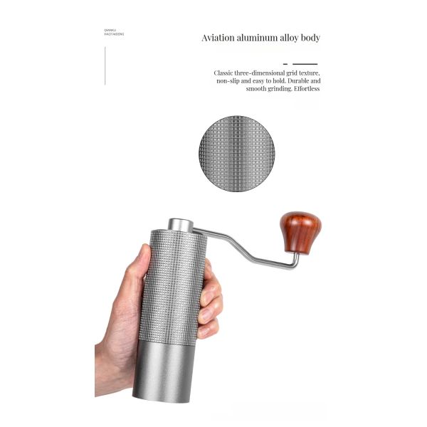Customized Logo Acceptable Household Hand Cranked Coffee Machine for Coffee Lovers