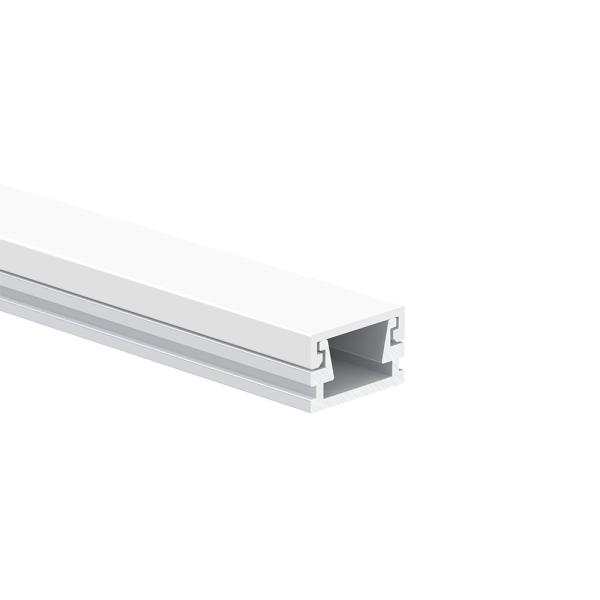 Surface Mount LED Strip Aluminium Profile with Anodized Surface and PC Cover for Decorative Illumination H7.5mm * W12.0mm