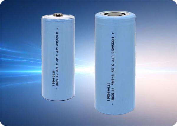 26650 LiFePo4 Battery 3.2V 3600mAh 10.8A Rechargeable 2000+ Cycles