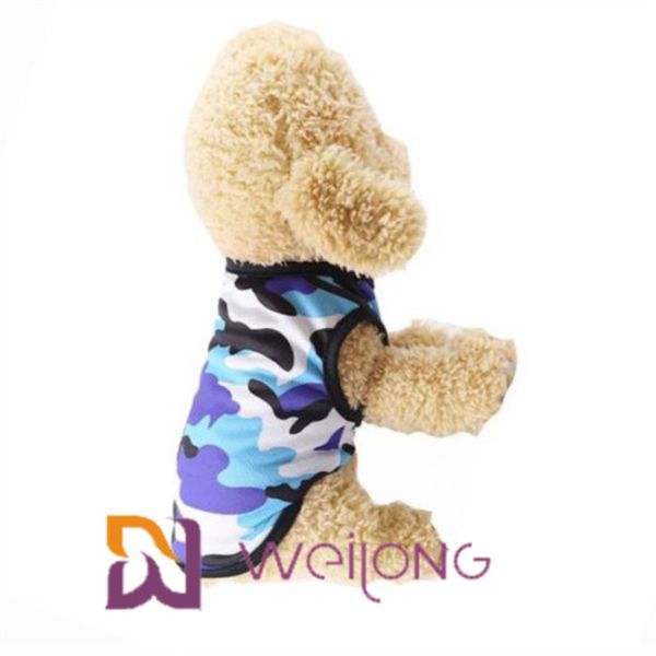 Футболки равнины одежды любимца рубашки собаки камуфлирования сетка безрукавной красочная Breathable